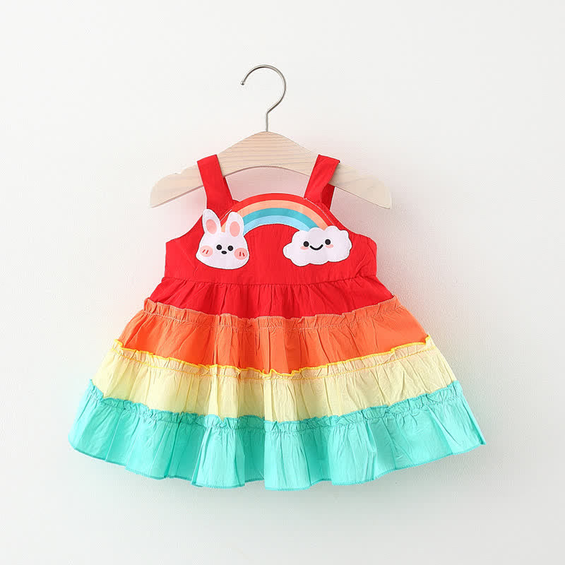 Baby Bunny Rainbow Sleeveless Dress