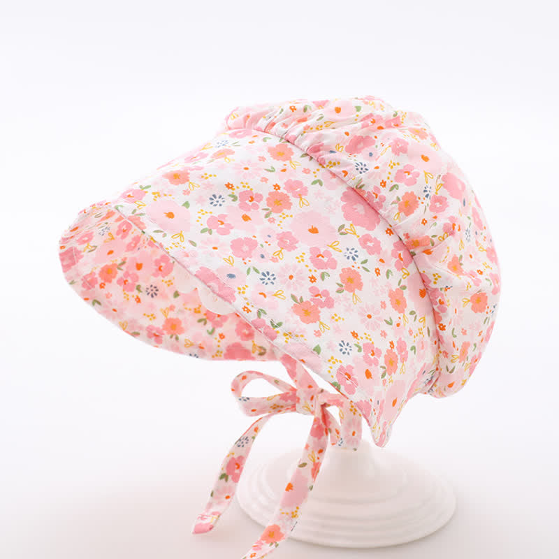 Baby Flower Wide Brim Sun Hat