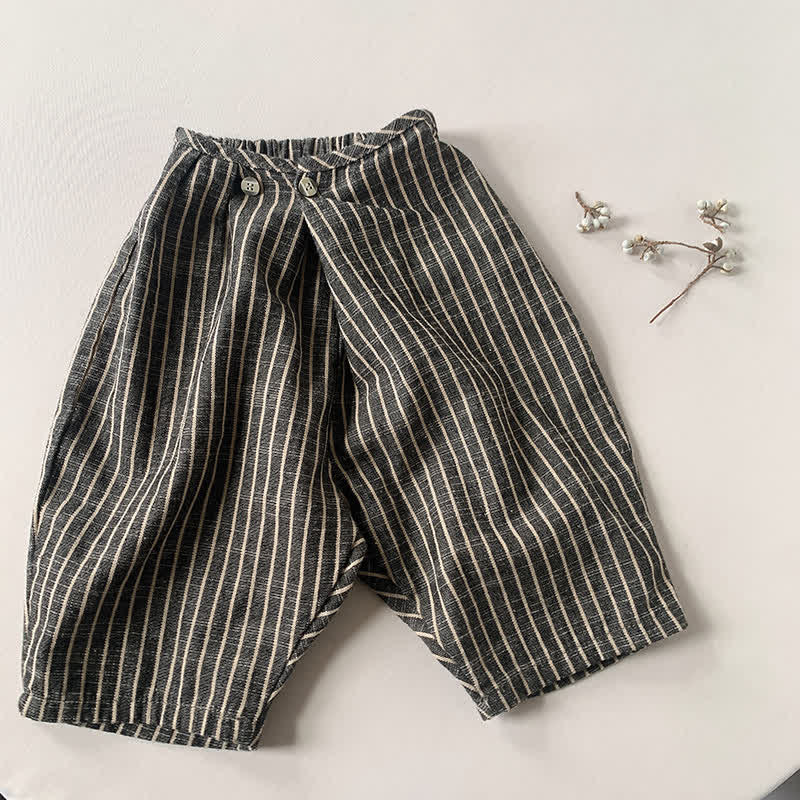 Toddler Boy Striped Harem Pants