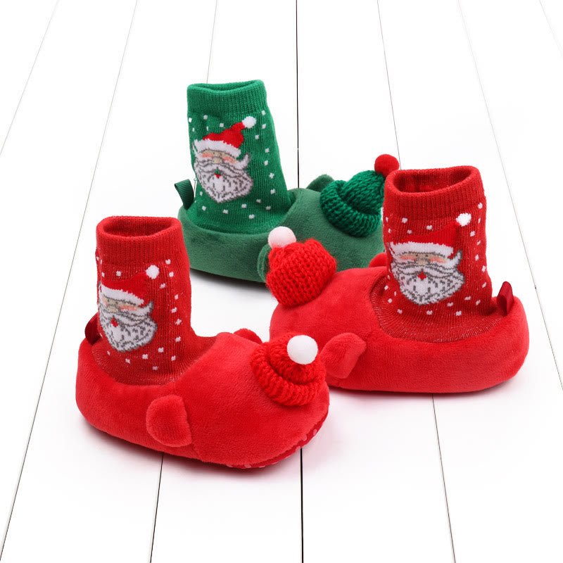 Baby Christmas Santa Claus Floor Pre-walker Sleeves Shoes