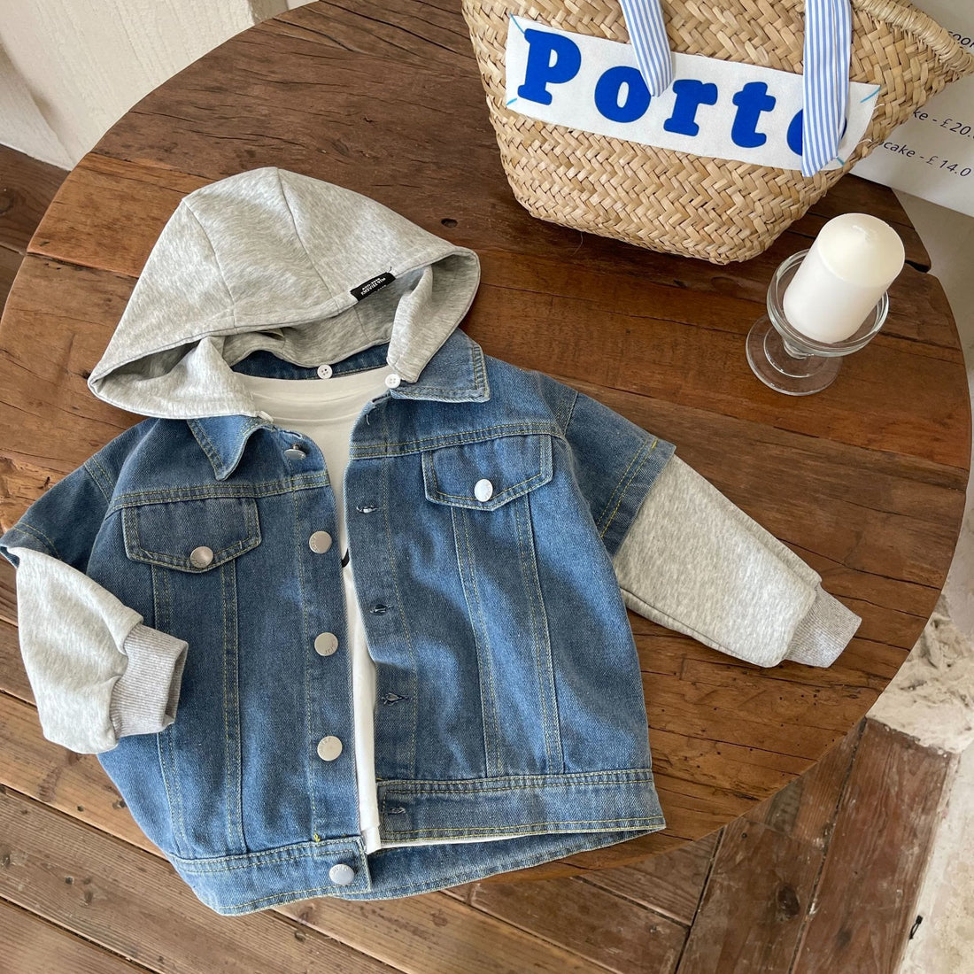 Toddler Denim Hooded Blue Jacket