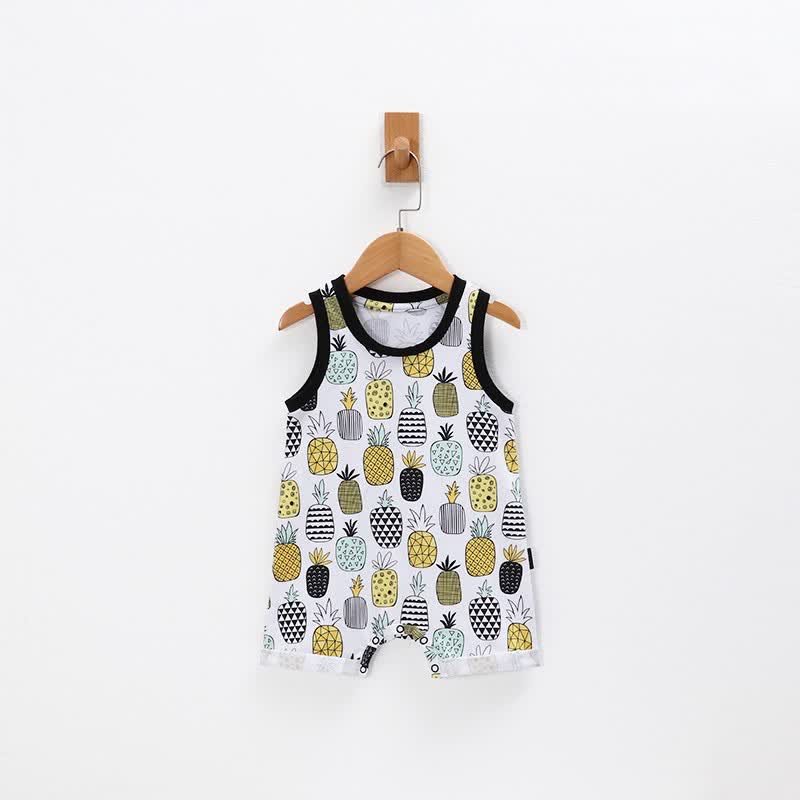 Baby Pineapple Sleeveless Romper