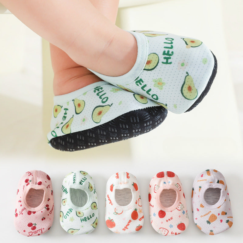 Breezy Berry Infant Mesh Fruit Pattern Shoes