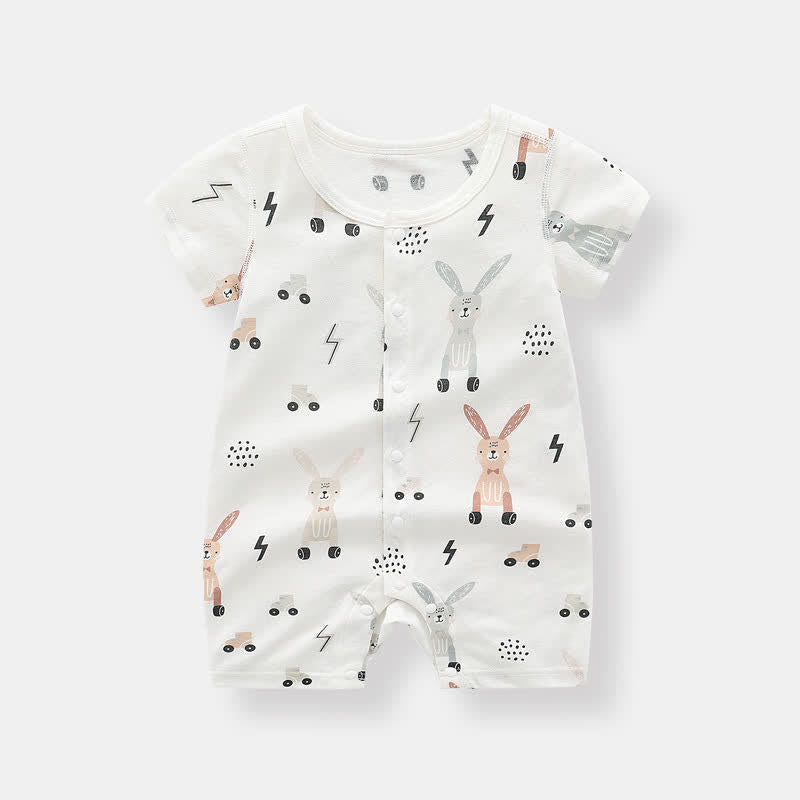 Baby Bunny Semicircle Seamless Romper