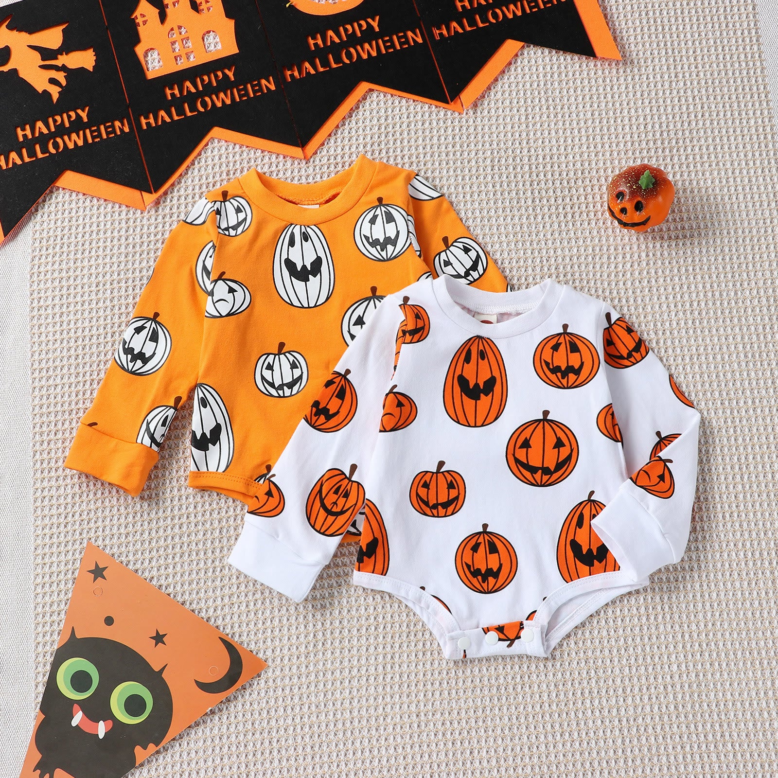 Baby Halloween Pumpkin Bodysuit