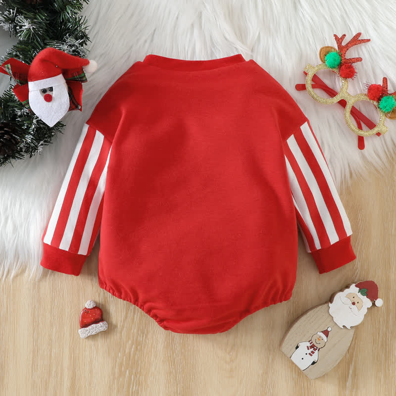 DON'T STOP BELIEVING Baby Christmas Bodysuit