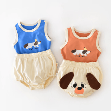 HOT DOG Baby Tank Top and Bloomers Set