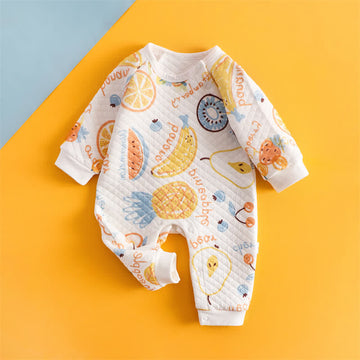 Baby Fruit Warm Crew Neck Romper