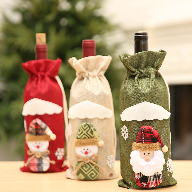 Christmas Wine Bottle Cover