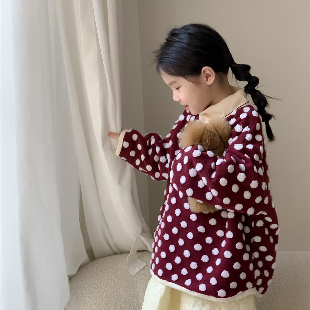 Toddler Fake 2pcs Dots Sweatshirt