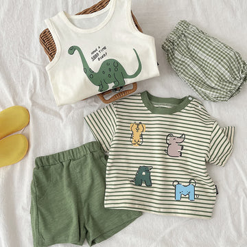 Baby Dinosaur Tank Top Tee Shorts