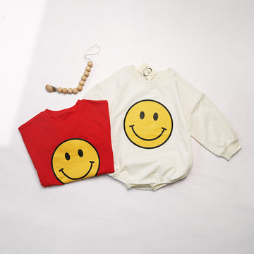 Baby Smile Face Casual Bodysuit