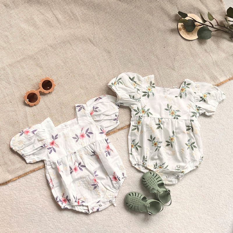 Baby Flowers Vintage Bodysuit