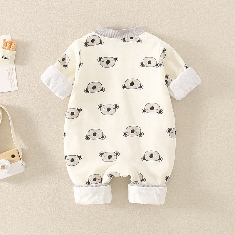 Baby Cartoon Koala Print Romper