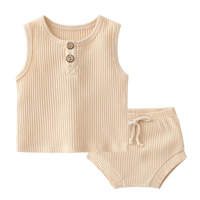 Baby Tank Top and Drawstring Shorts Set