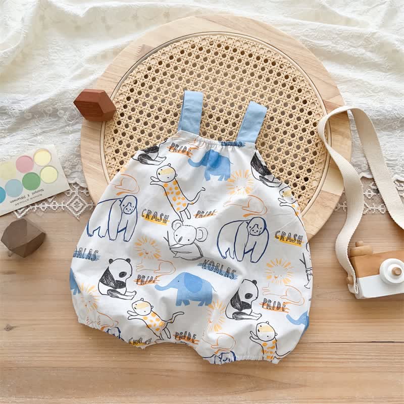 Baby Animal Newborn Strap Bodysuit