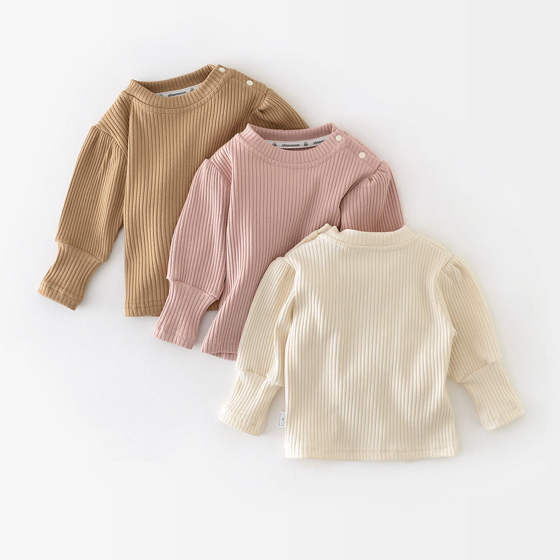 Baby Solid Color Ribbed Sweatshirt