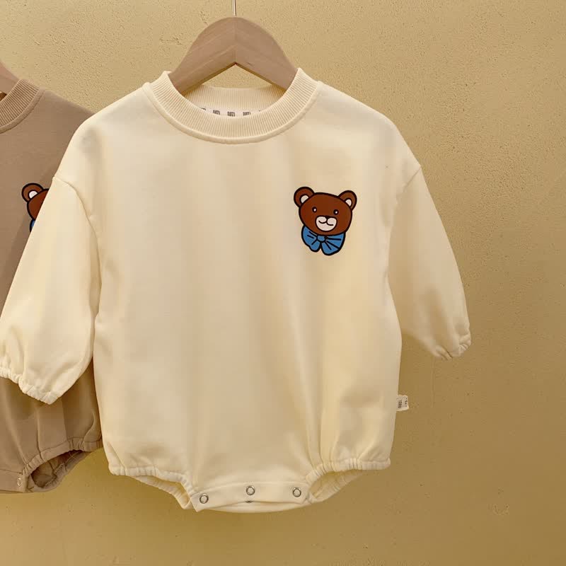 Baby Bow Tie Bear Casual Bodysuit