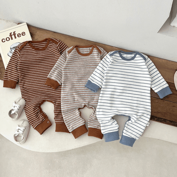 Baby Casual Striped Pajamas Romper