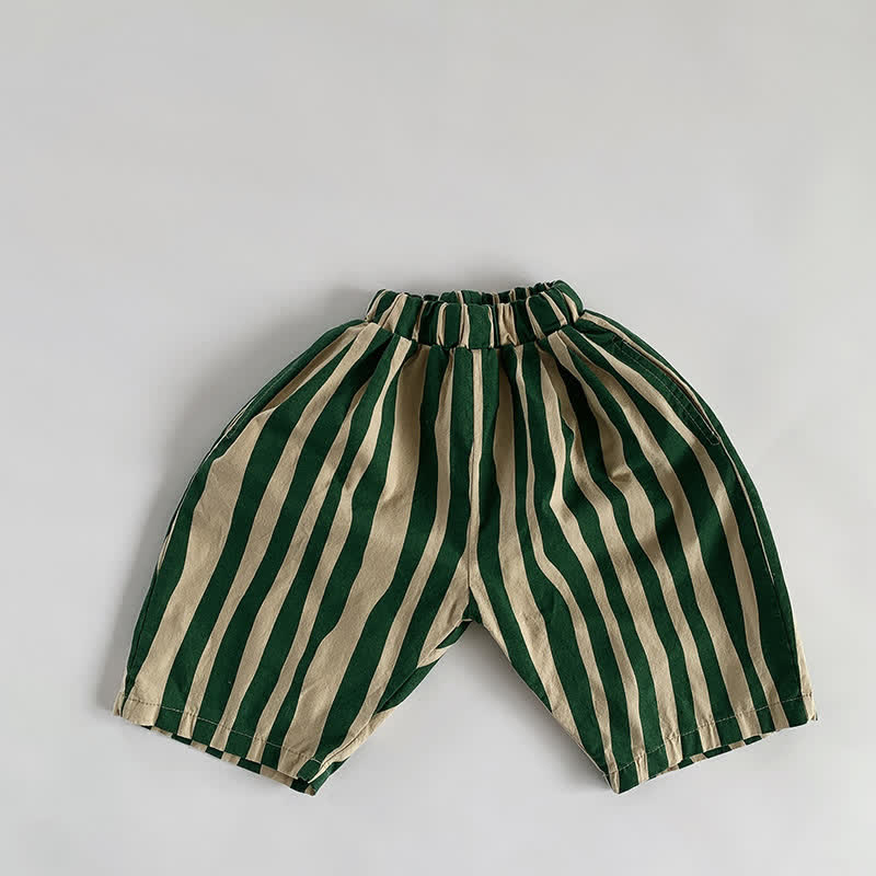 Toddler Boy Striped Capri Pants