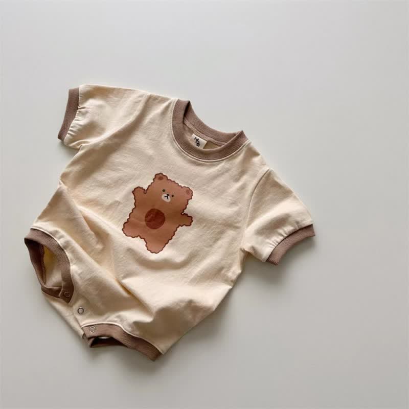 Baby Unisex Bear Casual Bodysuit