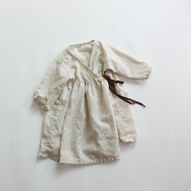 Toddler Girl Striped Kimono Dress