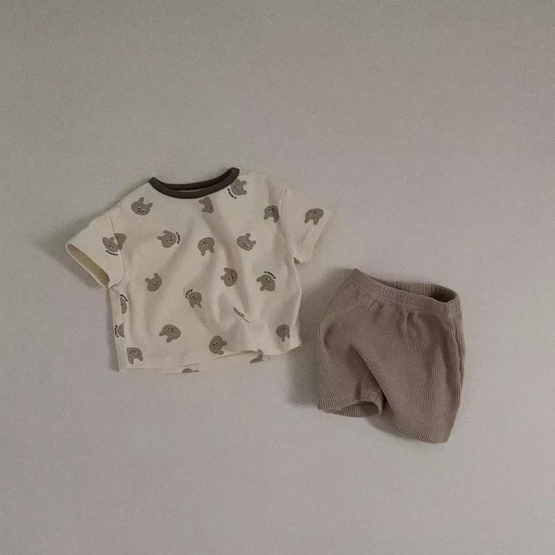 Baby Toddler Animal Tee and Shorts Set