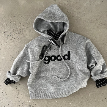 GOOD Toddler Hooded Knitted Sweater