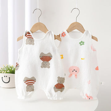 Baby Bunny Bear Sleeveless Romper