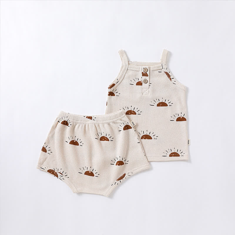 Baby Camisole and Elastic Waist Shorts Set