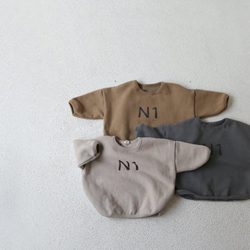 N1 Toddler Loose Fleece Lined Sweatshirt