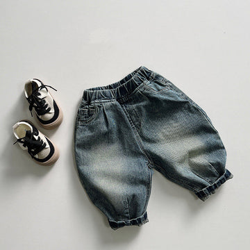 Toddler Denim Retro Casual Pants