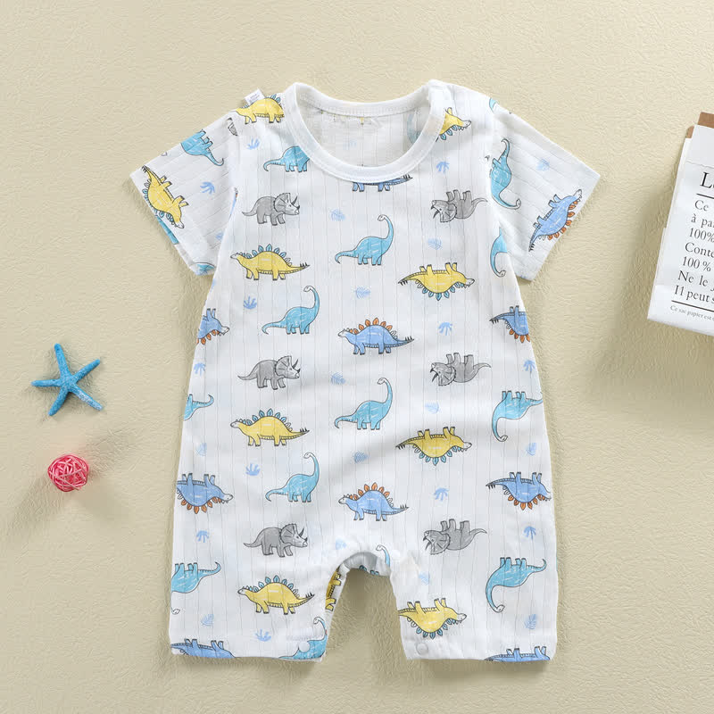 Baby Boy Dinosaur Casual Loose Romper