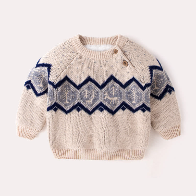 Baby Toddler Twist Knitted Casual Loose Sweater