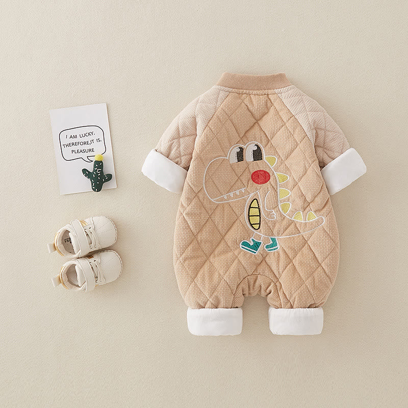 Baby 3D Dino Quilted Romper