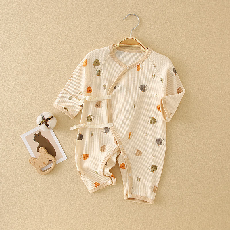 Baby Newborn Hedgehog Kimono Seamless Romper