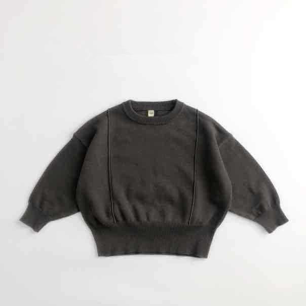 Toddler Knitted Retro Style Solid Color Sweater