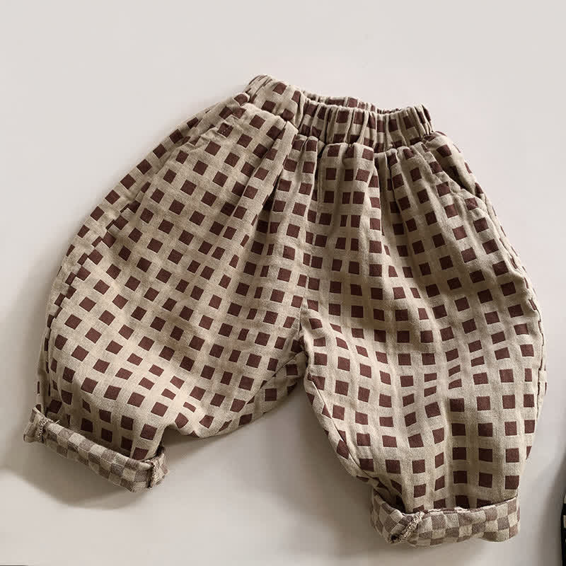 Toddler Boy Casual Plaid Pants