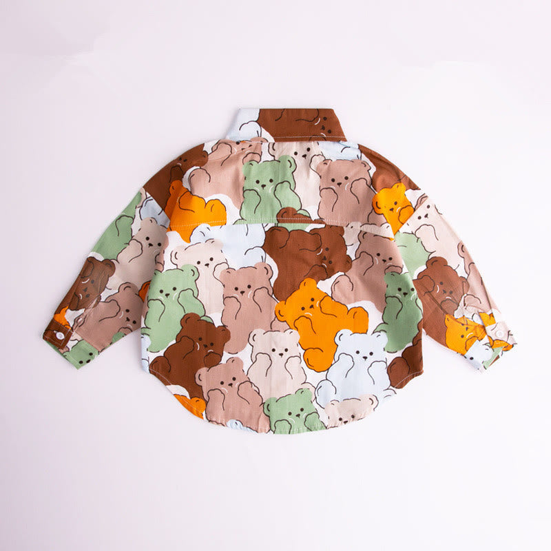 Toddler Boy Bear Multicolor Shirt