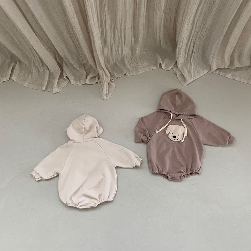 Baby Dog Hooded Casual Bodysuit