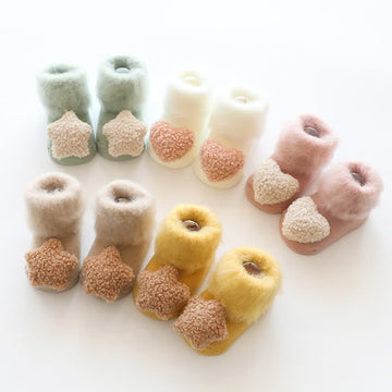 Baby Plush Fleece Lined Floor Socks