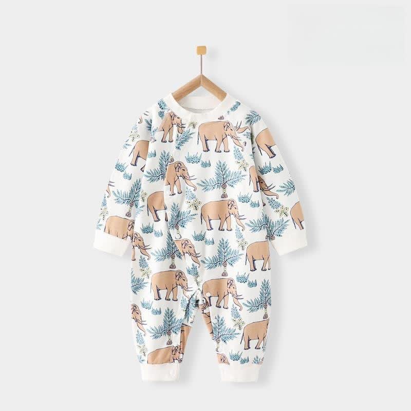 Baby Elephant Bunny Newborn Seamless Casual Romper