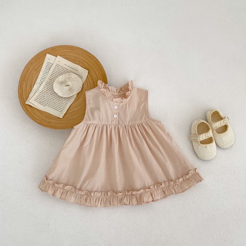 Baby Fungus Edge Sleeveless Dress