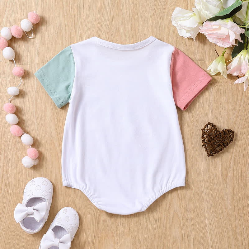 HIPHOP Baby Bunny Color Block Bodysuit