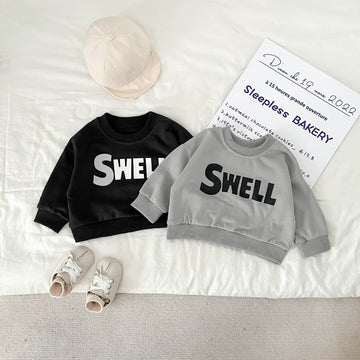 SWELL Baby Slogan Loose Sweatshirt