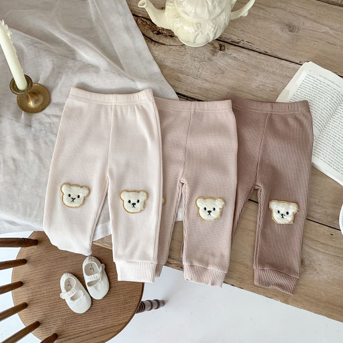 Baby Bear Waffle Pants