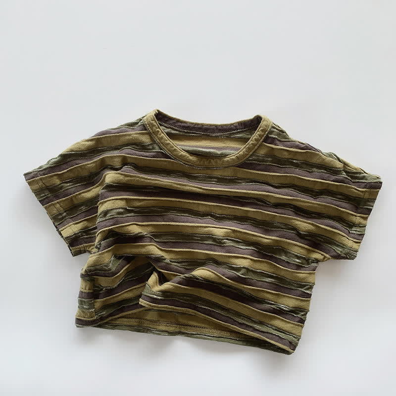 Toddler Boy Retro Striped Tee