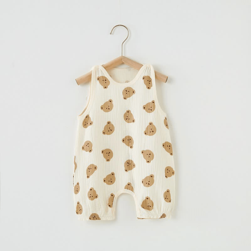 Baby Bear Cherry Cactus Newborn Romper