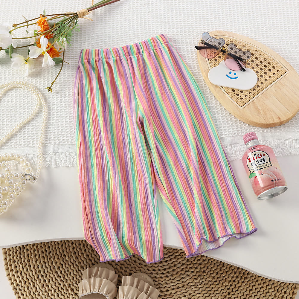 Toddler Girl Multicolor Striped Pants