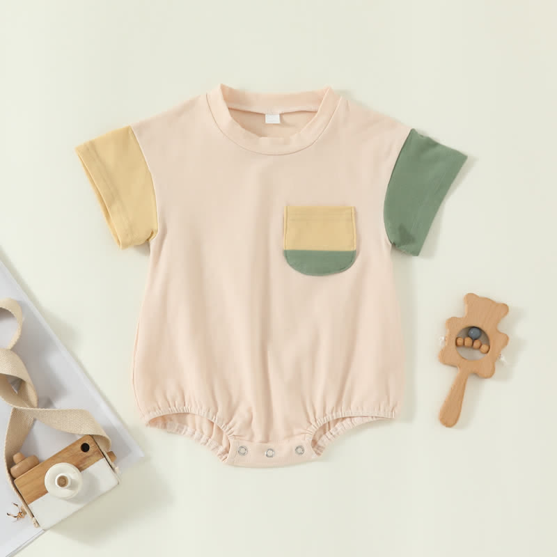 Baby Contrast Sleeve Newborn Bodysuit